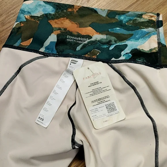 NWT FABLETICS Define PowerHold High-Waisted 7/8 Leggings SIZE XXS - Picture 5 of 7